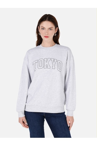 Colin's Colins Gri Kadın Sweatshirt Cl1070195 Q1.v2 Mga Gri Melanj