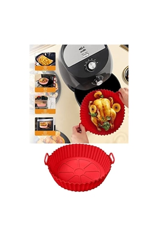 Airfryer Silikon Pişirme Kabı Hava Fritözü Kalıbı Airfryer Airfryer Airfryer Pişirme Kağıdı Silikonu Diğer