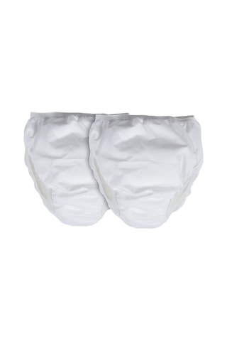 Sevi Bebe 2'Li Alıştırma Külodu Beyaz