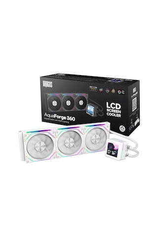 Dragos Aquaforge 360 White Argb Lcd 360mm Intel-amd Uyumlu Sıvı Soğutucu 360 MM