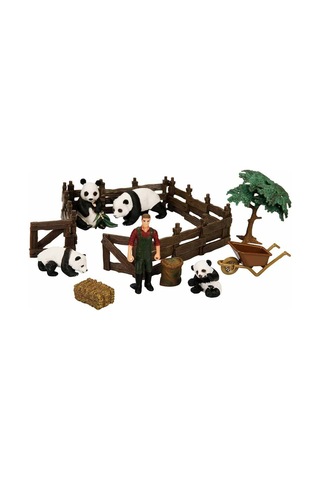Wild Life Çiftlik Seti Panda Oyuncak Panda Figür Oyuncak Maket