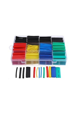 Makaron Kablo Yalıtım Isı Boru Daralan 530 Parça Kablo Tamir