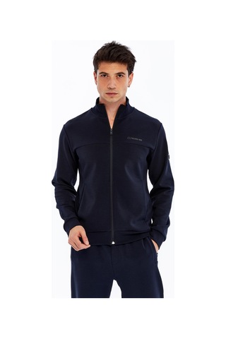 AR-MA Arma Erkek Slim Fit Örme Interlok Basic Tam Fermuar Dik Yaka Sweatshirt %80 Pamuk %14 Polyester %6 Elastan K30324989902 Lacivert
