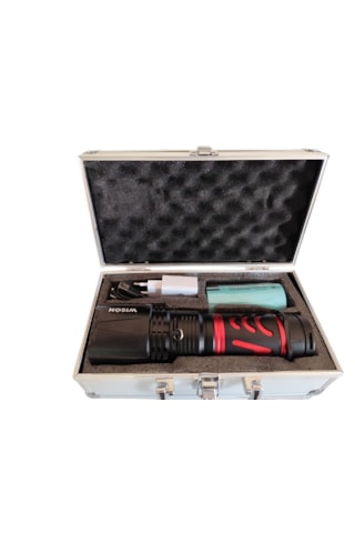 Ws-14800 80 Wat 8000 Lümen 10 Saat Çalışan Profosyonel El Feneri Yeni Ürün Siyah