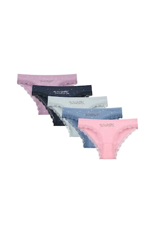 5'li Kadın Külot 1981b21 Renkli