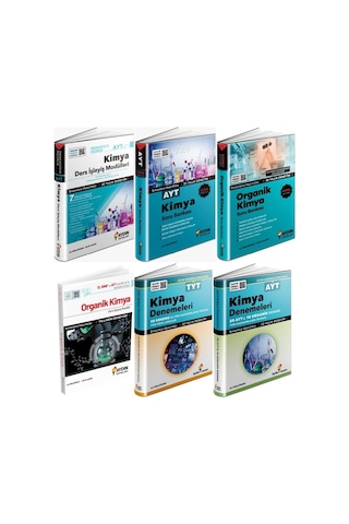 Aydın Yayınları Aydın 2026 Ayt Kimya Seti Ayt Kimya + Organik Kimya Ders İşleyiş + Soru + Deneme Seti 6 Kitap