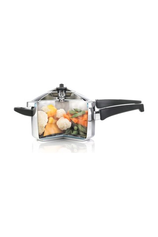 Düdüklü Tencere/düdüklü Tencere Duromatıc Inox Set, Yan Saplı Modeller, İndüksiyon, Paslanmaz Çelik, Gümüş, Çok Renkli