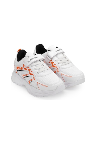 Slazenger KANNER Çocuk Beyaz / Turuncu Günlük Spor Ayakkabısı