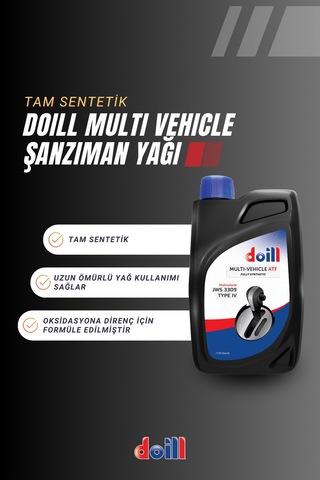 Doill Atf Multi-Vehicle Type Vı Jws 3309 Tam Sentetik Otomatik Şanzıman Yağı 1 L