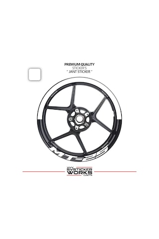 Yamaha Mt-25 Jant Şeridi Yarım Jant Kaplama & Mt-25 Yazı Sticker Seti 48396981