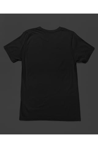 Bumeta Rubik Zeka Küpü Renkli Kombinasyon Akışkan Baskılı Unisex Tişört T-shirt Siyah