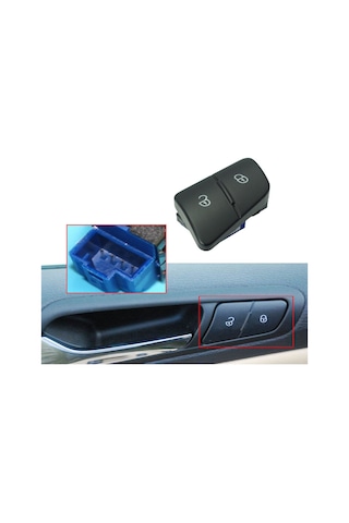 Vager Passat B6 2007 Merkezi Kilitleme Kilit Düğmesi Tuşu Butonu 3c0962125b