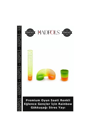 Premium Oyun Saati Renkli Eğlence Gençler İçin Rainbow Gökkuşağı Yayı