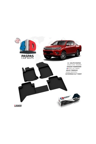 Toyota Hilux 8 4d Havuzlu Paspas 2015-2022 A+kalite