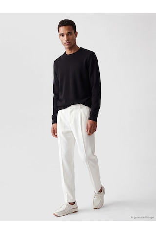 Lcw Vision Siyah Bisiklet Yaka Regular Fit Erkek Triko Kazak