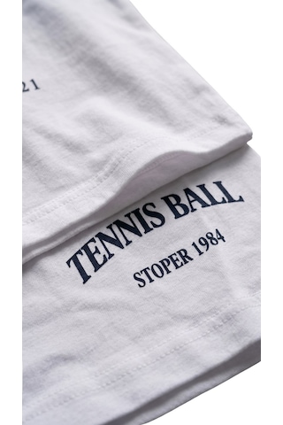 New Kids Kız Takım Çocuk Sıfır Kol Tennis Baskılı Kız Takım -91207 Beyaz