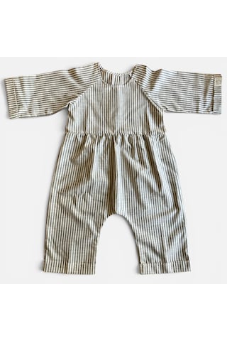 Bebe Çocuk Tulumu Oversize Açık Gri