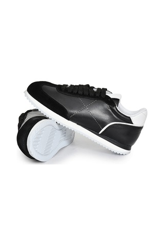 Tuna Hakiki Deri Siyah Erkek Sneaker - Eva Taban 0804 Siyah