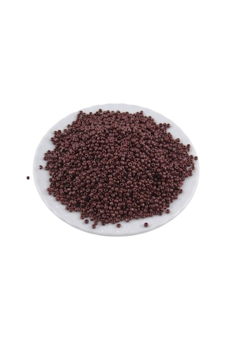 08 Kum 3 Mm Kaplama Kahverengi Boncuk 100 Gr 6000 Adet