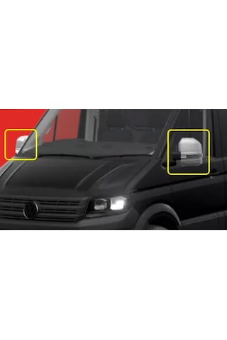 Volkswagen Uyumlu Crafter 2018+ Ayna Kapağı Abs Krom