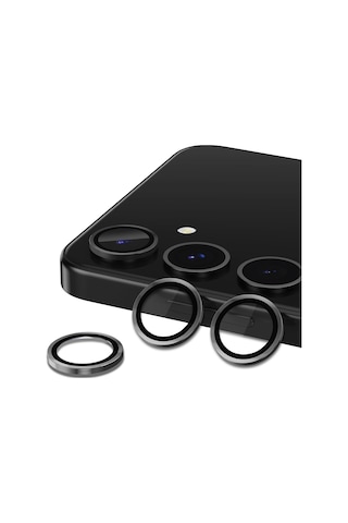 Samsung Galaxy Uyumlu A16 5g Raze Metal Kamera Lens Koruyucu Siyah