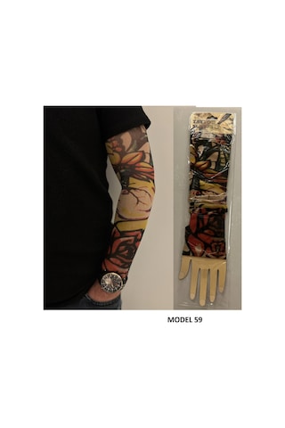Giyilebilir Dövme 3 Çift 6 Adet Kol Çorap Dövmesi Sleeve Tattoo Set24