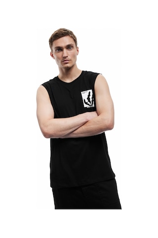 Koton Bisiklet Yaka Pamuklu Yaz Baskılı Kolsuz Atlet Siyah 5sam30022mk Siyah