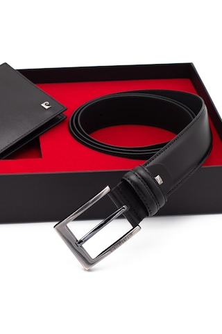 Pierre Cardin Deri Cüzdan & Kemer İkili Set Pc2009-3664f2ı Siyah