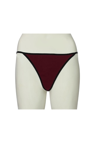 Asist Secret Magic Asm1178 Kadın Bordo Siyah Lastikli Narinlerim String Bordo