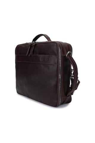 Bruno Shoes Bruno Rossi Bag Erkek Hakiki Deri Kahverengi Sırt Çantası 1048 331 Erk Canta Sk24-25 Coffee Kahverengi