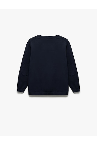 Koton Uzun Kollu Düğmeli Cepli V Yaka Triko Okul Hırkası Lacivert 6wkb90002tt Lacivert