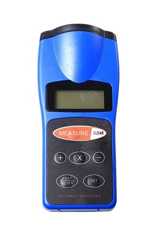 Butuglobal Ultrasonik Lazer Noktası Led Mesafe Ölçme Ölçer Aracı Mavi