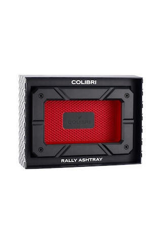 Colibri Rally Ashtray Siyah - Kırmızı Puro Küllüğü Tr9940