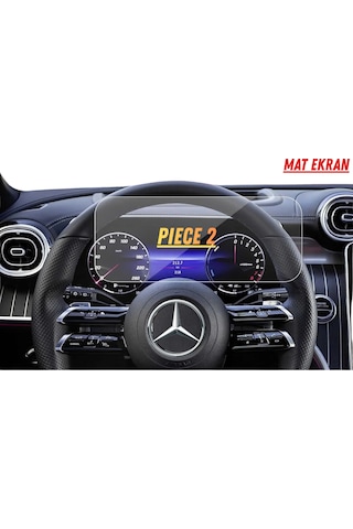 Mercedes C200 2025 Hayalet Gösterge Ve Multimedya Uyumlu Set Mat Ekran Koruyucu