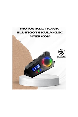 Bluetooth 5.4 İnterkom Ip65 Toz Su Geçirmez Led Göstergeli