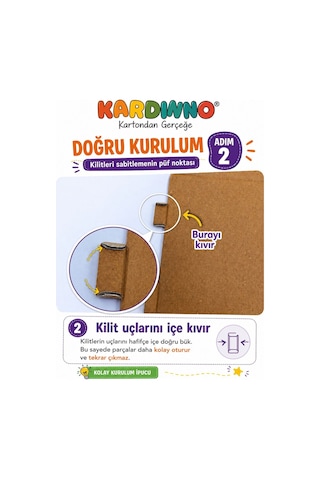 Kardinno Orange Uni Eğitici Oyuncak Karton Giyilebilir Çocuk Kostümü Etkinlik Parti Kostümü