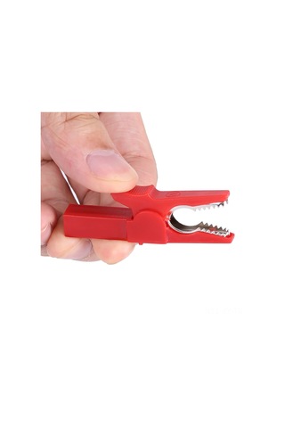 Shineyee Kırmızı Islakli Klips 4mm - 32a 1000v, Bakır Gövde, İzole Kılıf, Elektronik Test Ve Akü Şarjı İçin Sık Tutucu