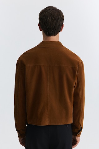 Antioch Crop Fit Suni Süet Ceket Camel