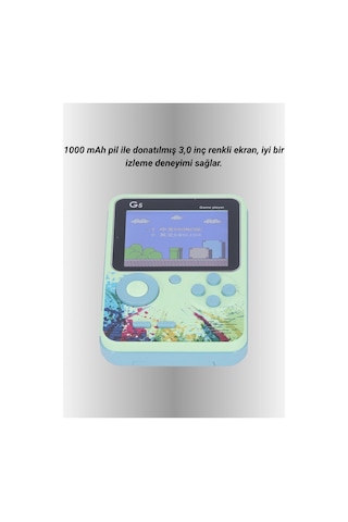 Mey İthalat G5 Game Box Retro Mini Oyun Konsolu 500 Dahili Oyun Yeni Nesil