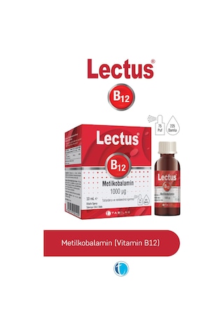 Lectus Metilkobalamin B12 Dil Altı Sprey 10 ML