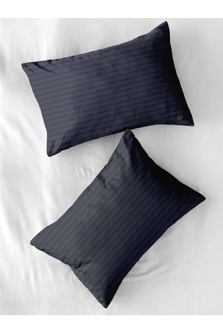 Unison 50x70 Pamuklu Streç Saten Yastık Kılıfları 391151196 Mavi