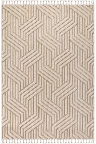 Vivaldi Fez 3001 Bej İskandinav Serisi Salon Oturma Yatak Odası Halısı Bej