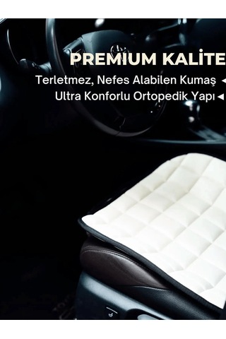 Fiat Albea Koltuk Minder Ortopedik Cepli Araç Ve Kılıf Seti Tam Uyumlu,bej Renk