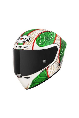 Suomy S1-Xr Gp Hıckman Edition 2023 Kapalı Kask Mat Beyaz - Yeşil