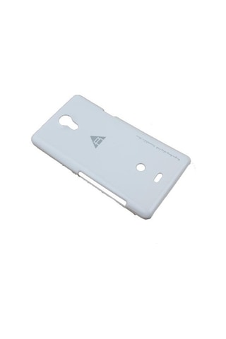 Xperia T Lt30p İle Uyumlu Rock Slim Kauçuk Kılıf Beyaz