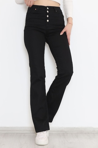 Mokashopin - İspanyol Paça Pantolon Siyah - 12275.1431. 001