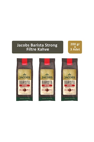 Jacobs Barista Strong Filtre Kahve 3 x 200 G