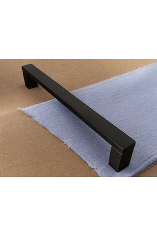Şile Mat Siyah Ap229 Çekme Kapı Kolu Sürgülü Çekme Kol 40 Cm 1 Adet