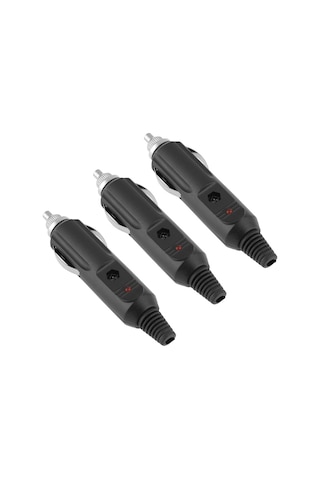 Padalink 5 Adet 12v-24v Araba Sigara Çakmak Fişi Erkek Uç - 5a Akım, Gösterge Lambalı, Dayanıklı Plastik Ve Metal Malzeme İle Dıy Projeler İçin