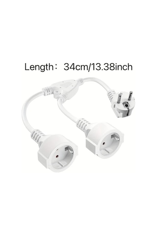 Motion003 Hıtrends 13 İnç Y Şekilli Uzatma Kablosu Dönüştürme Fişi Güç Kablosu 2 3 Pr